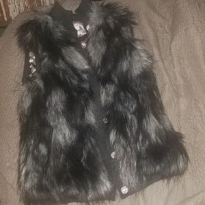 Faux fur vest